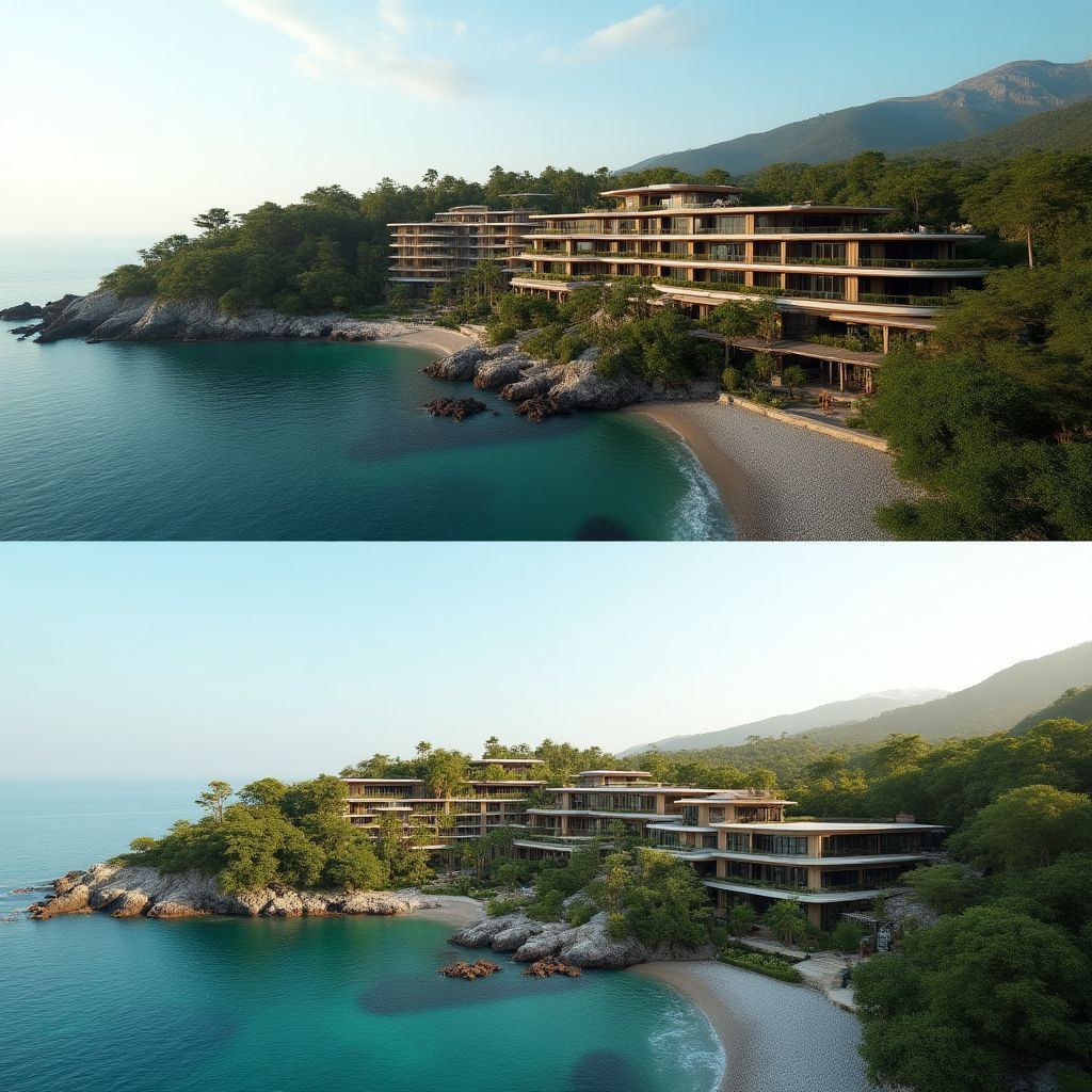 Hotelski kompleks na obali